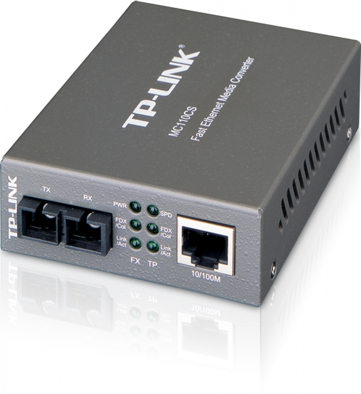 Media Convertor RJ-45 100Mbps la fibra SC single mode 100Mbps, TP-LINK MC110CS