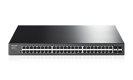 JetStream 48-Port Gigabit Smart PoE Switch with 4 SFP Slots (T1600G-52PS(TL-SG2452P))