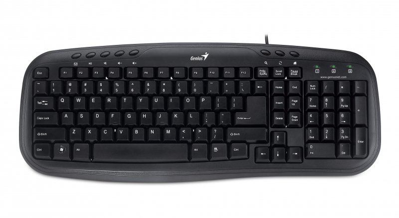 Tastatura Multimedia USB Genius KB-M200, Black (31310049102)