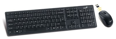 Kit tastatura+mouse Wireless GENIUS 'SLIMSTAR 8000ME', 2.4GHz, Plug&amp;Play (31340045105)