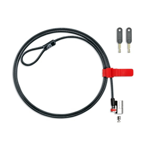 Cablu securitate notebook Kensington ClickSafe, otel, 1.50m lungime, 5mm grosime, capul de blocare permite pivotare 180grade si rotatii 360grade (K64637WW)