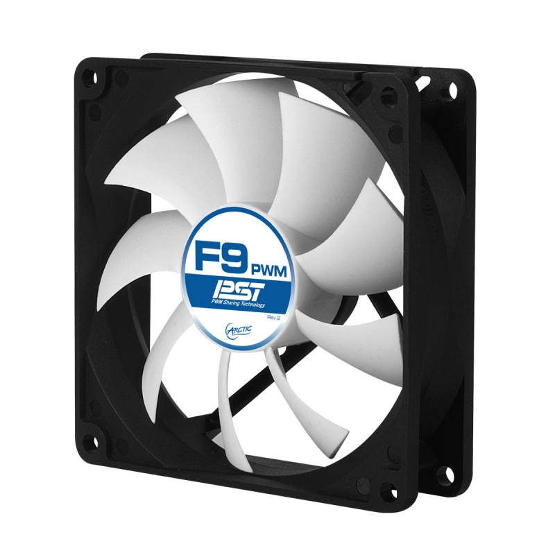 FAN FOR CASE ARCTIC   'F9 PWM PST' 92x92x25 mm, w/ PWM &amp; cablu PST, low noise FD bearing (AFACO-090P0-GBA01)