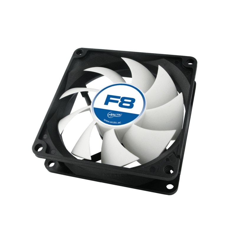 FAN FOR CASE ARCTIC    'F8' 80x80x25 mm, low noise FD bearing (AFACO-08000-GBA01)