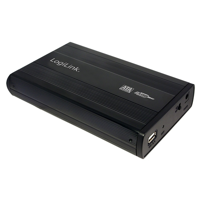 RACK EXTERN 3.5' USB2.0/SATA, Alu, black, LOGILINK (UA0082)