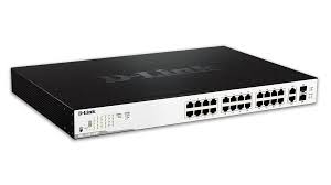 PoE (Power Over Ethernet) Switch Smart  26-port-uri PoE Gigabit, D-Link 'DGS-1100-26MP'