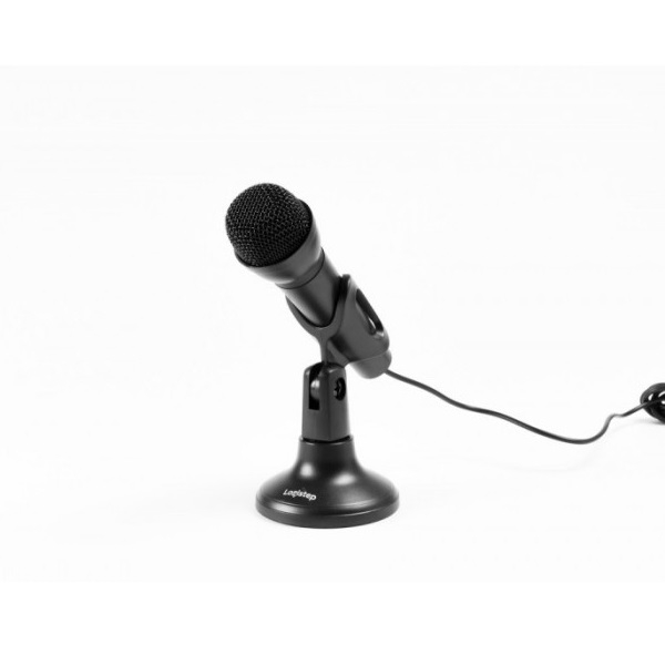 MICROFON LOGISTEP desktop stand, jack 3.5mm, home studio, black (LS-MIC800)