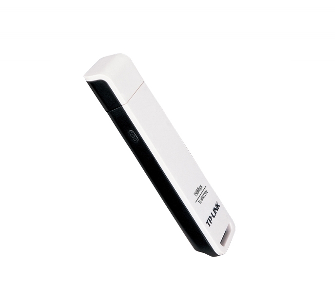Adaptor Wireless USB 150Mb/s, antena integrata omnidirectionala, frecventa 2.4-2.4835GHz, standarde iEEE 802.11n/g/b, cu CD de instalare si manual, Alb, TP-LINK (TL-WN727N)