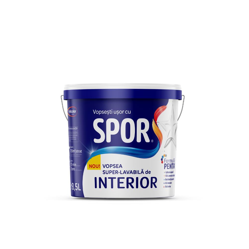 Vopsea superlavabila interior Spor, 8.5 l