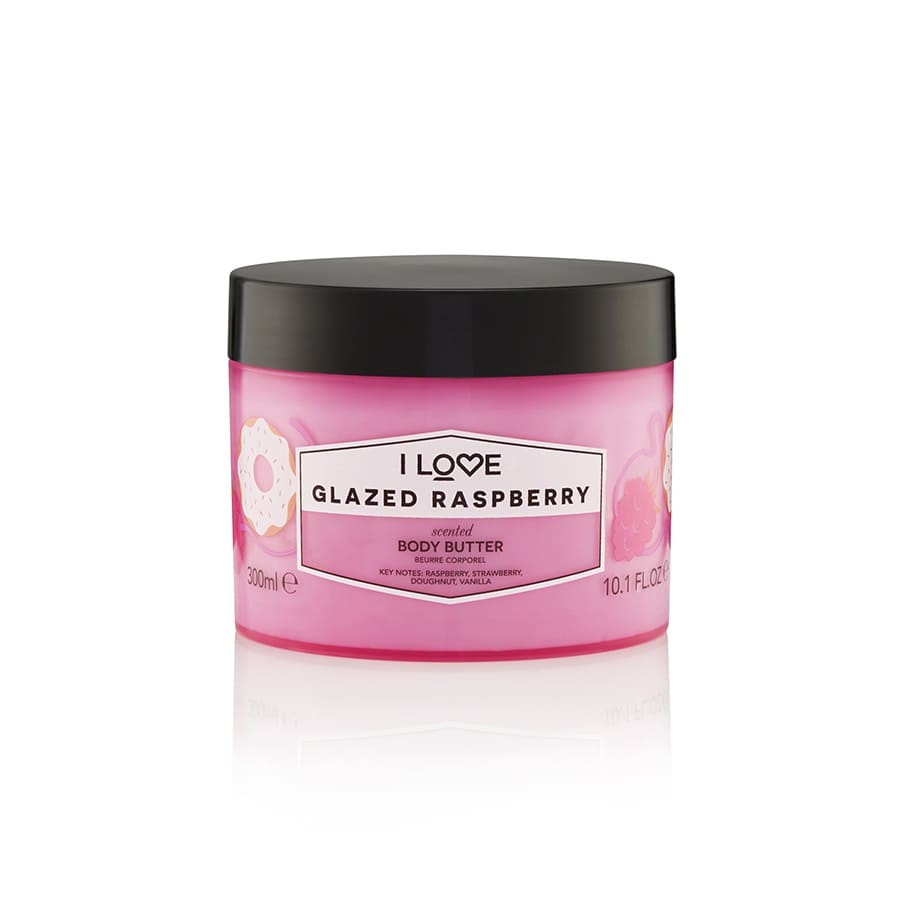 Unt de corp I love Glazed Raspberry, 330 ml (Concentratie: Unt de corp, Gramaj: 330 ml)