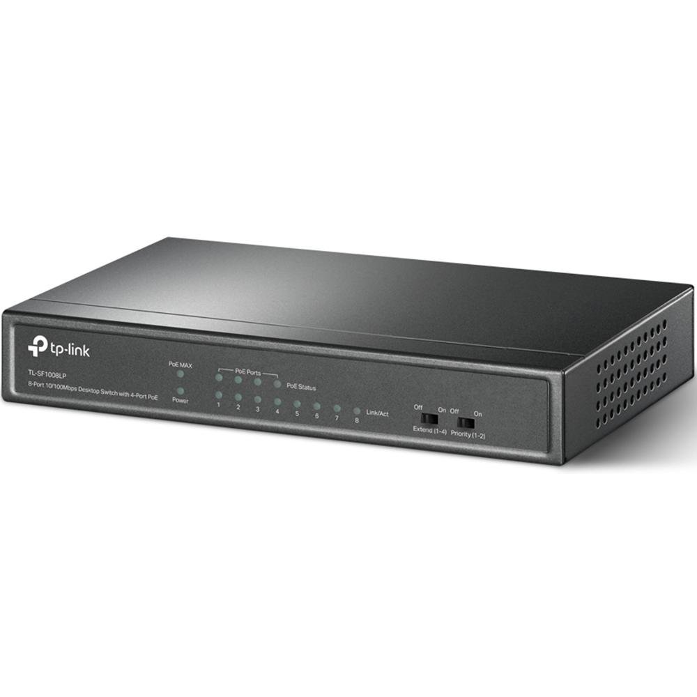 TPL 8P 10/100 4-PoE DESKTOP Switch TP-LINK TL-SF1008LP