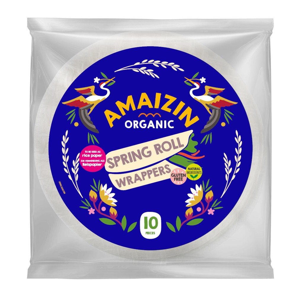 Foi bio din tapioca si orez pentru pachetele de primavara, 100g Amaizin