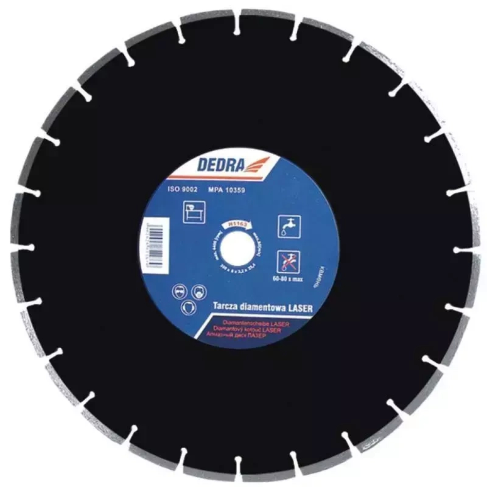 Disc taiere asfalt Dedra H1182, 300 x 25.4 mm