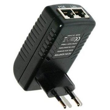 Adaptor PoE   24V 1A Drect  Priza  LED Negru