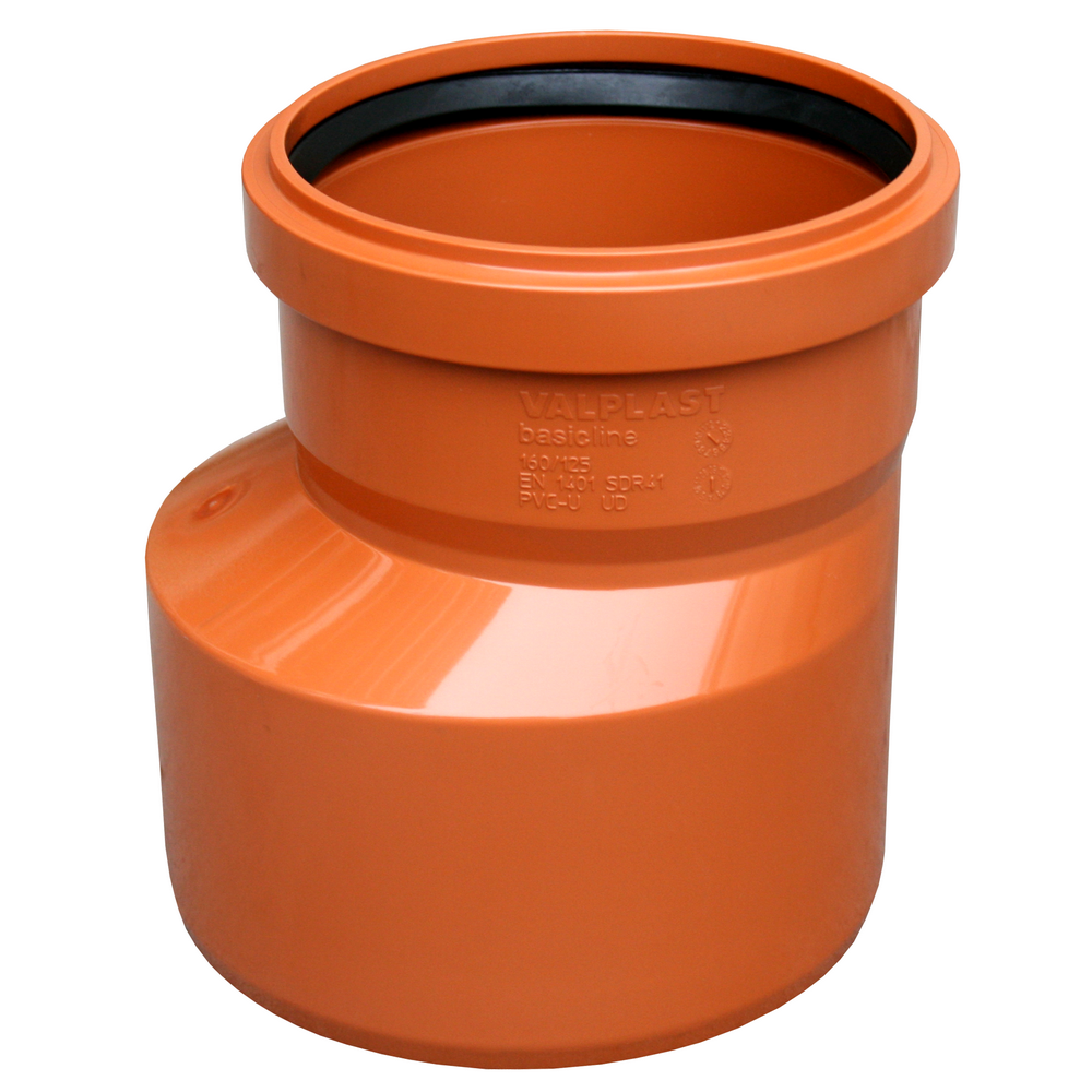 Reductie excentrica PVC canalizare exterioara Valrom, diametru 315 / 250 mm