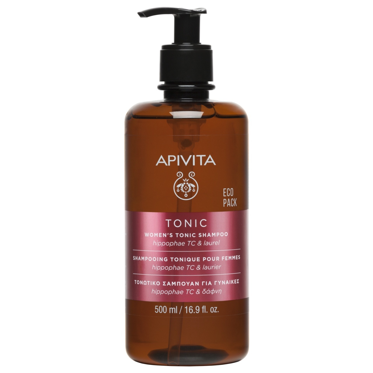 Sampon tonifiant pentru femei Apivita, 500 ml