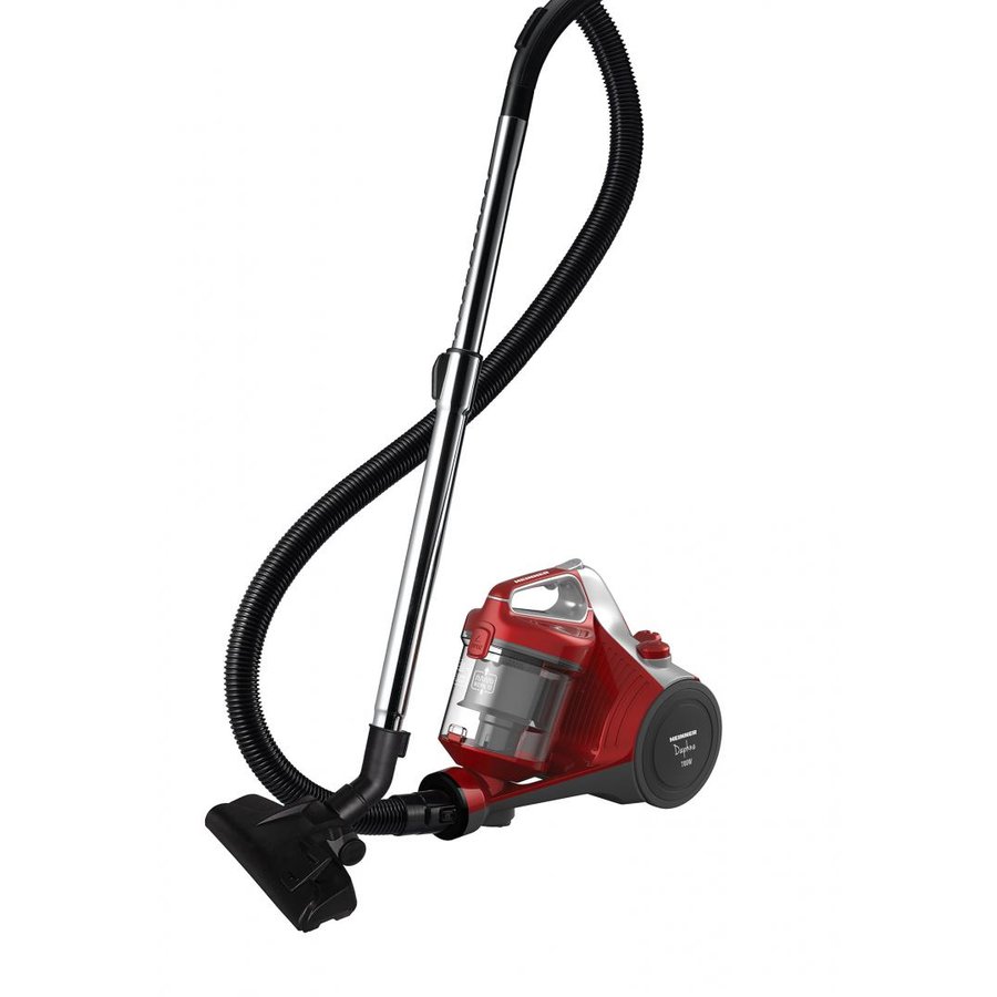 Aspirator fara sac Heinner HVC-MC700RD, 700 W, Filtrare ciclonica, Filtru Hepa 12, Rosu
