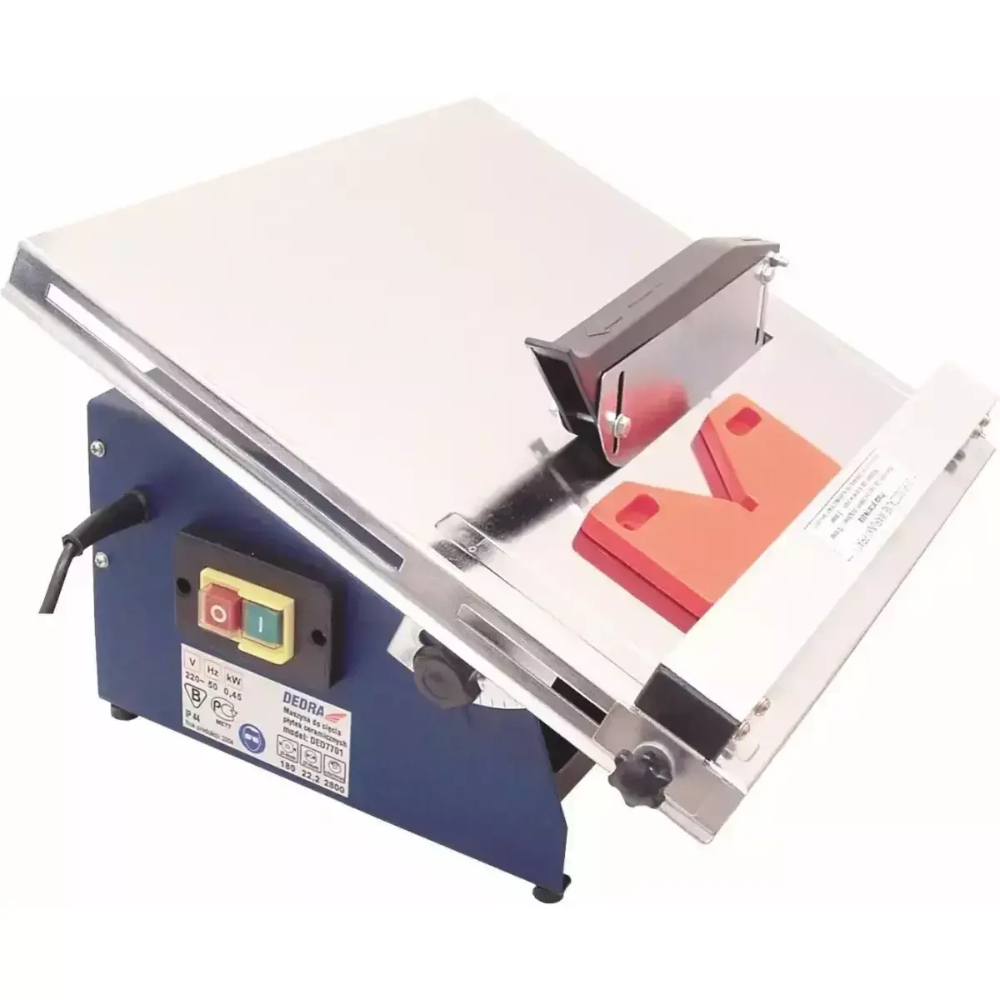 Masina electrica de taiat placi ceramice Dedra Pansam DED7701, disc diamantat, 450 W,  D 180 mm, 39 x 39.5 cm