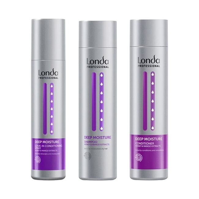 Pachet Londa Professional Deep Moisture – Sampon 250 ml + Balsam 250 ml + Spray leave-in 250 ml