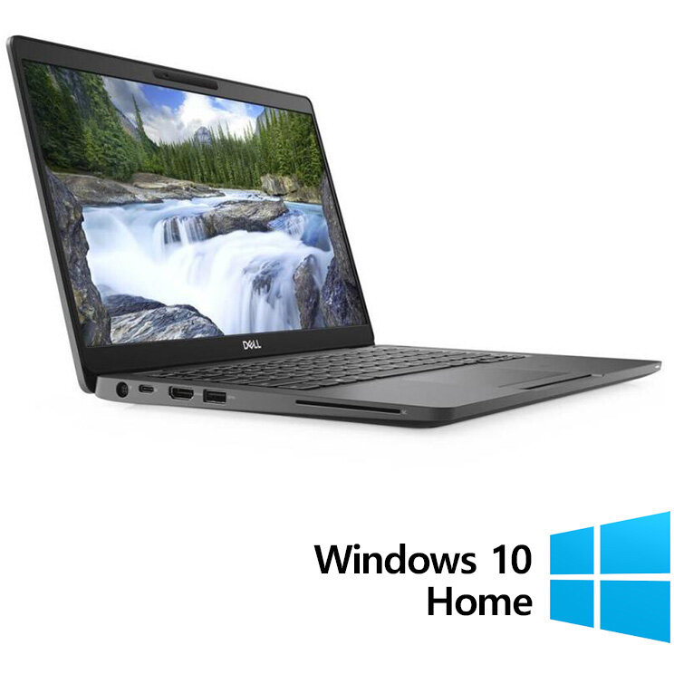 Laptop Refurbished Latitude 5300 HD 13.3 inch Intel Core i5-8365U 8GB 256GB SSD Windows 10 Home Black