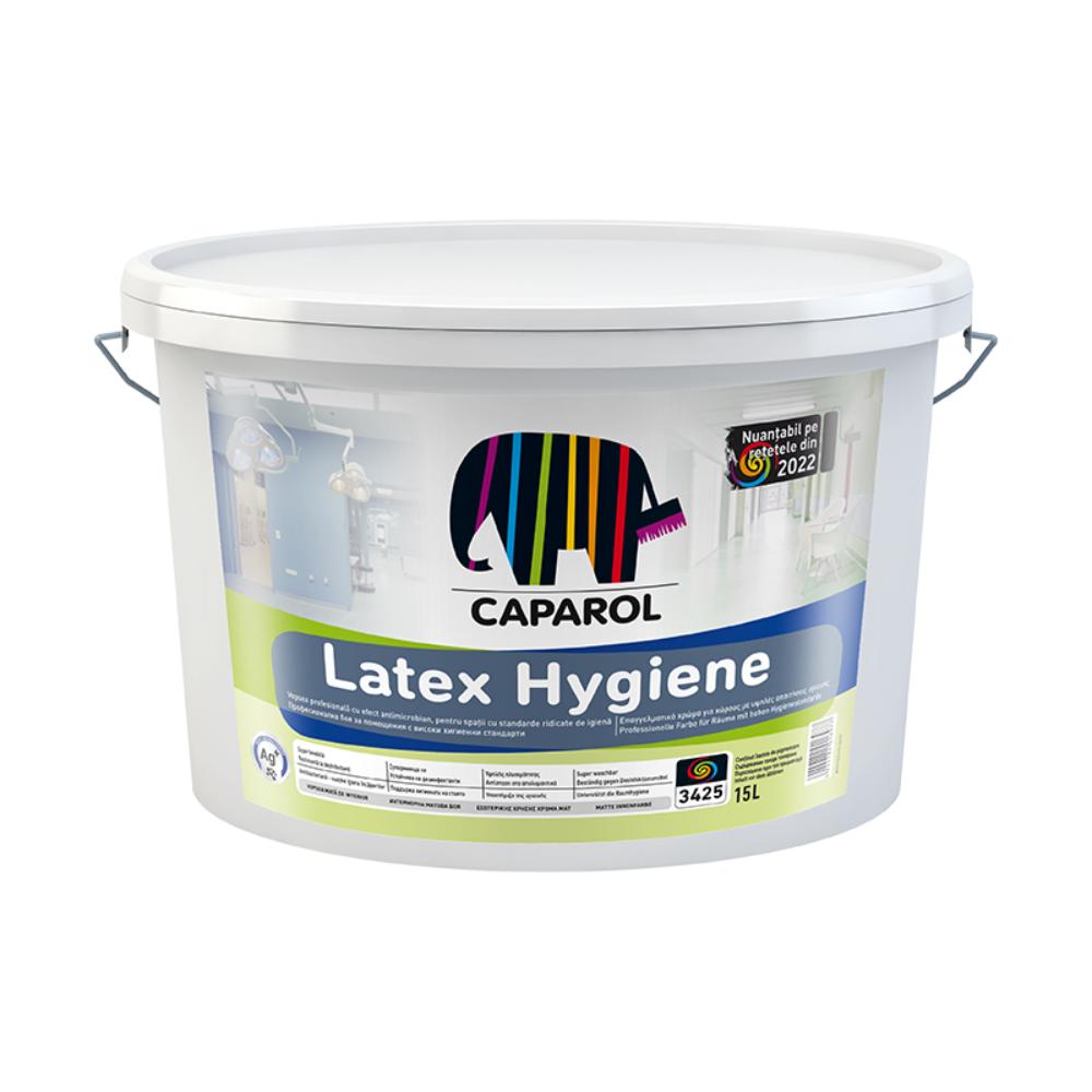 Vopsea lavabila antimucegai Caparol Latex Hygiene, interior, baie si bucatarie, alb, 5 l
