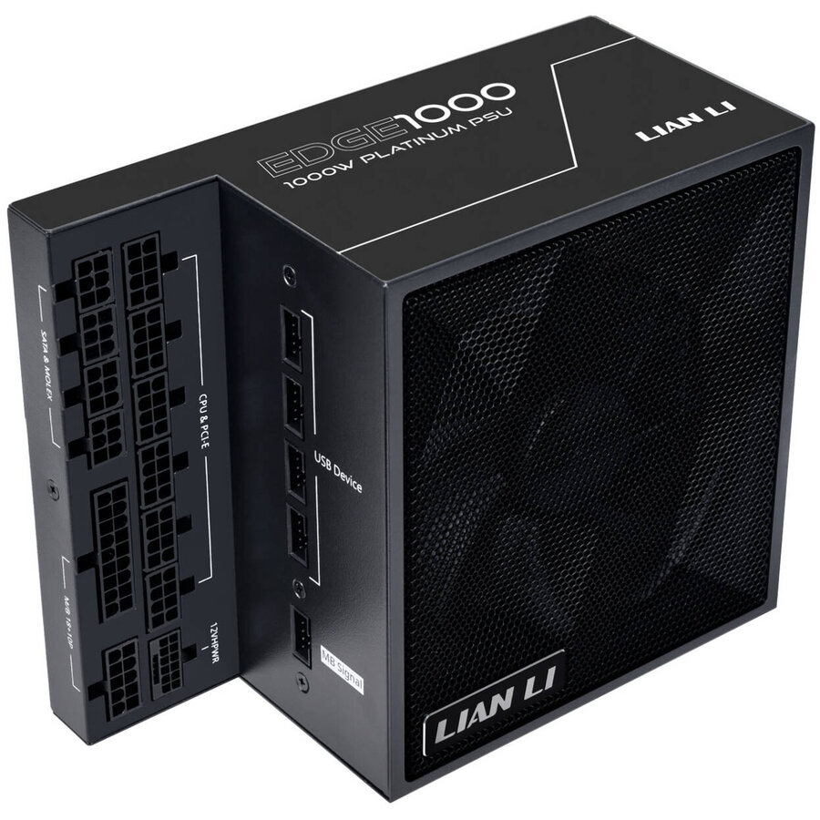Sursa EDGE GOLD 1000W 80 PLUS Gold USB-Hub Negru