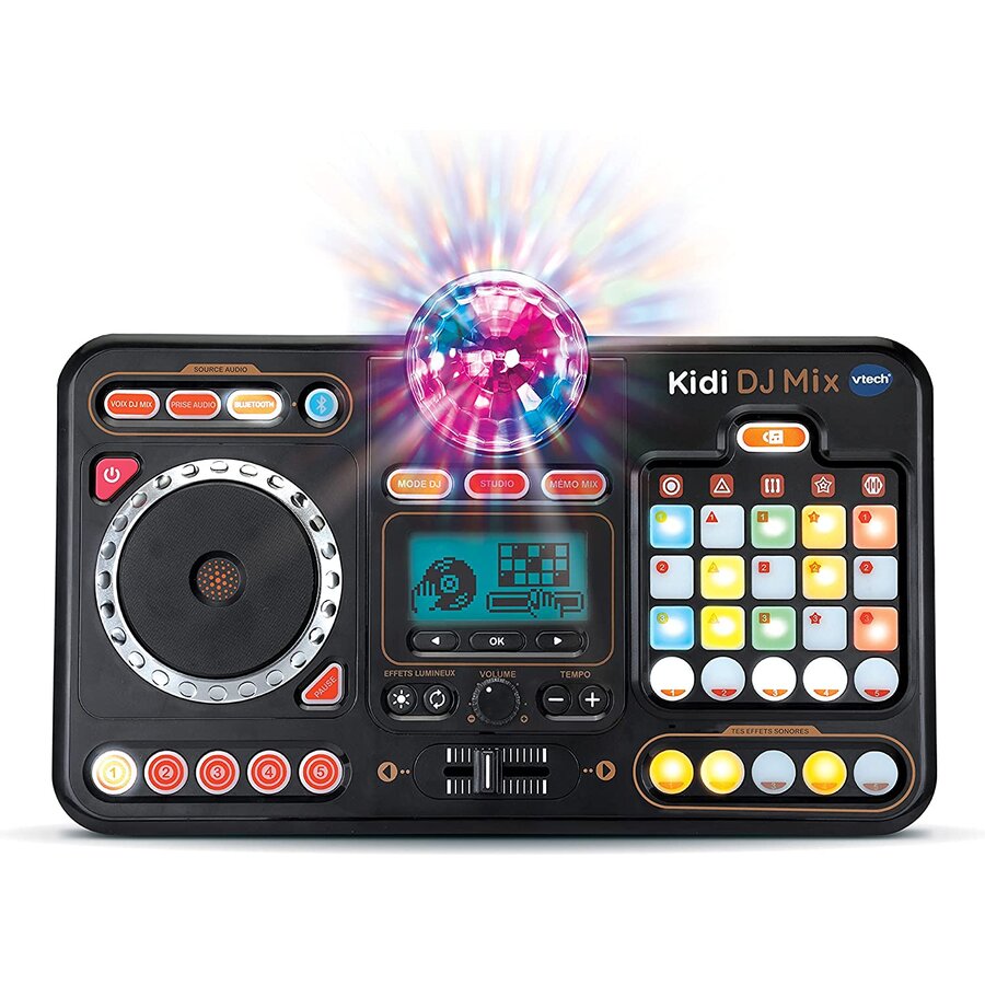 Consola DJ Kidi DJ Mix Iluminare Limba Germana Negru