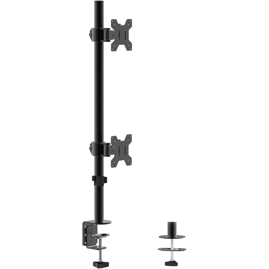 Suport Monitor UP02 2 Monitoare 10-27inch Cu Menghina Max 8kg/Monitor Negru