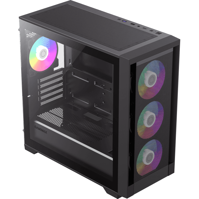 Carcasa Defender Mesh Mid Tower 5 Sloturi Expansiune Negru