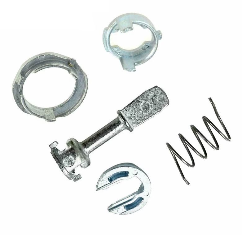Kit reparatie incuietoare yala usa auto Techstar, compatibil cu VW Golf 4, Bora, Jetta, Polo, Audi A6, Skoda Fabia – Fata stanga/dreapta, 6 piese metalice, 1U0837167