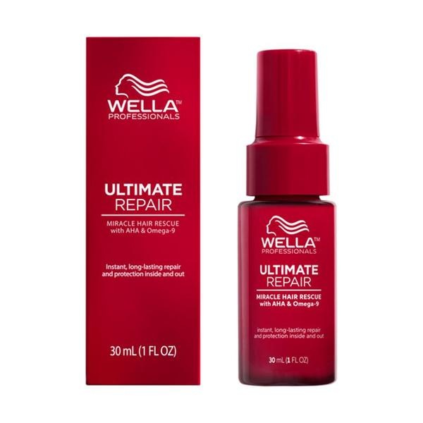 Ser tratament 90 de secunde cu AHA & Omega 9 pentru par deteriorat Miracle Rescue Ultimate Repair, Wella Professionals (Gramaj: 30 ml)