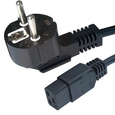 Cablu alimentare, conectori 16A la IEC C19, lungime cablu 1.8m, bulk, Negru, GEMBIRD (PC-186-C19) title=Cablu alimentare, conectori 16A la IEC C19, lungime cablu 1.8m, bulk, Negru, GEMBIRD (PC-186-C19)