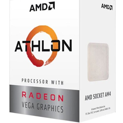AMD CPU Desktop 2C/4T Athlon 3000G (3.5GHz,5MB,35W,AM4) box, with Radeon Vega 3 Graphics
