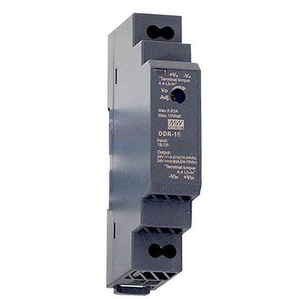 Convertor DC/DC 15W, 12V DC/1,25A, montare sina DIN MeanWell DDR-15G-12