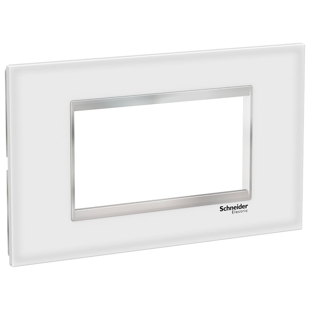 Rama sticla 4M Schneider Easy Styl LMR7964038, alb/crom