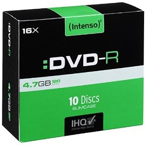 DVD-R, 10 bucati, 16x, 4.7 GB, slim pack