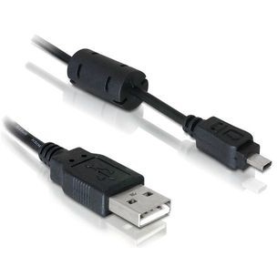 Delock cable USB 2.0-AM > USB mini 8pin (Nikon) UC-E6, 1.8m