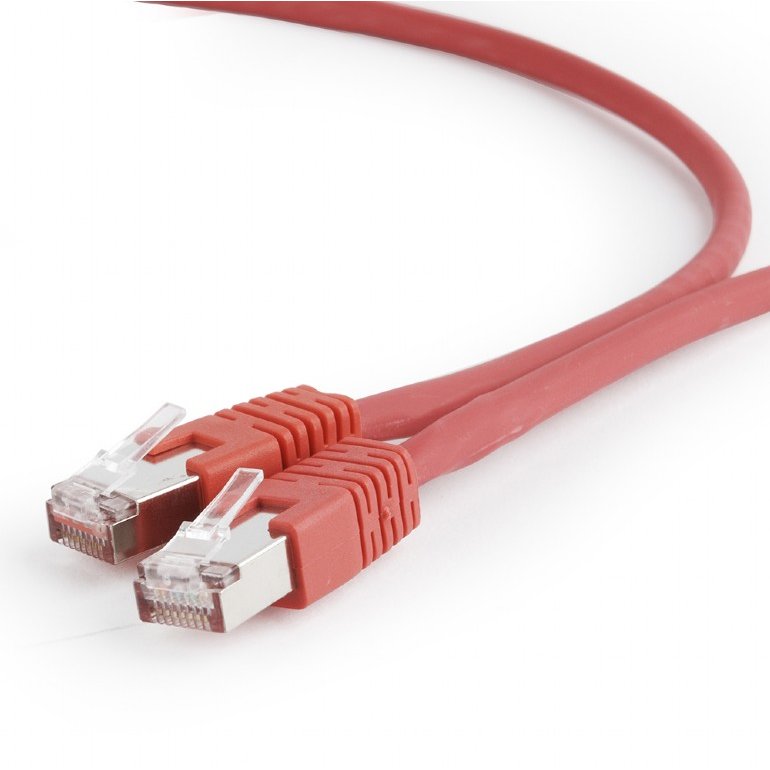 Cablu retea Patchcord RJ45 Cat 6A SFTP LSZH 0.5 m Rosu