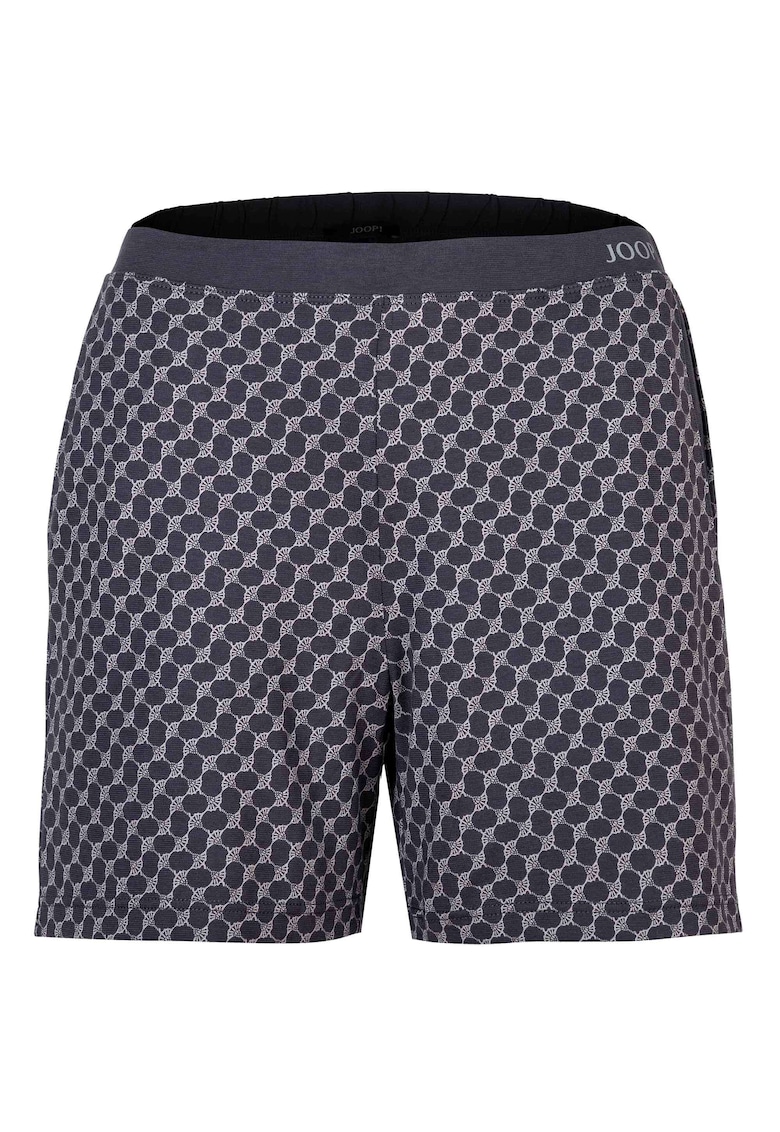 Pantaloni scurti cu buzunare laterale si model 11987 - Gri antracit