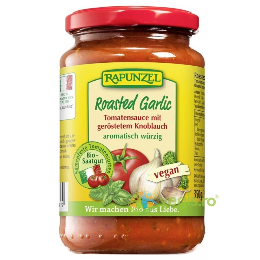 Sos de Rosii cu Usturoi Prajit Ecologic/Bio 350g