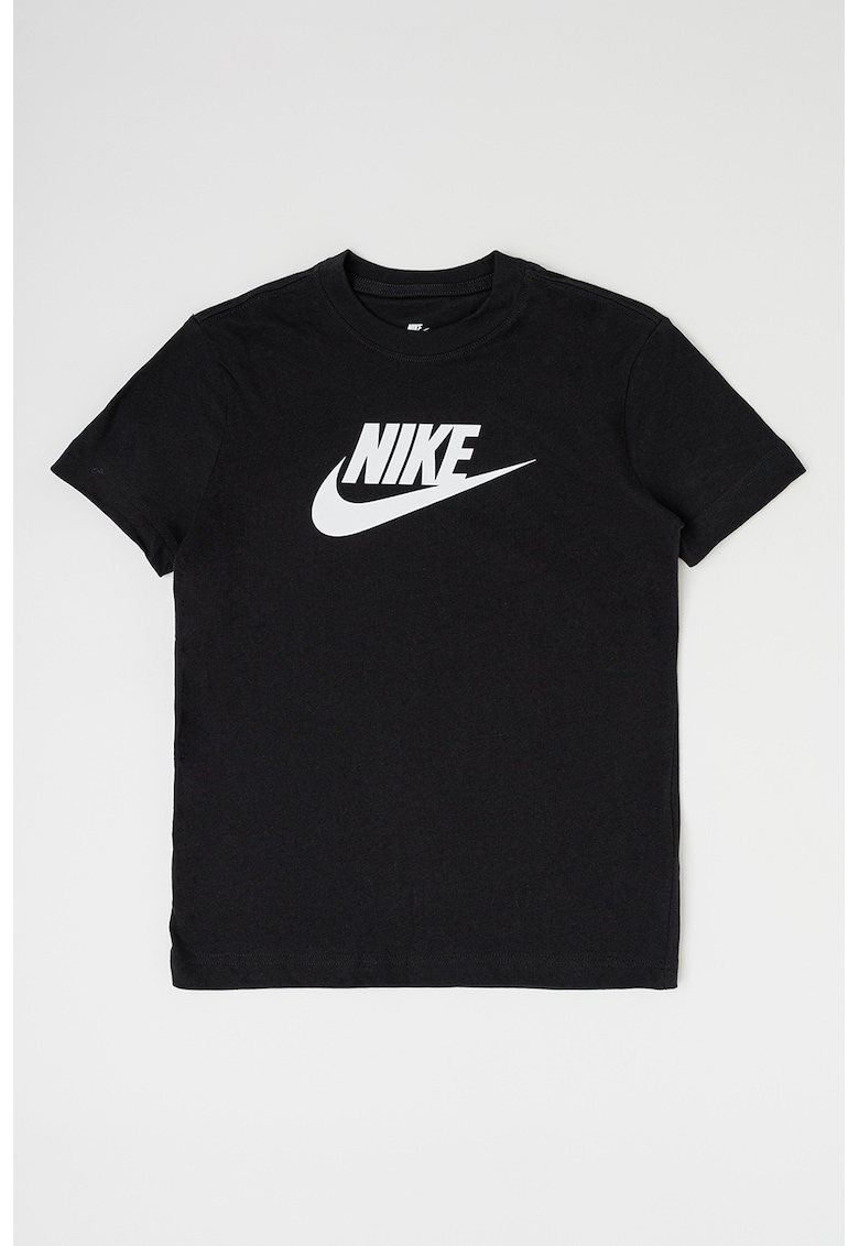 Tricou lejer de bumbac Futura - Negru