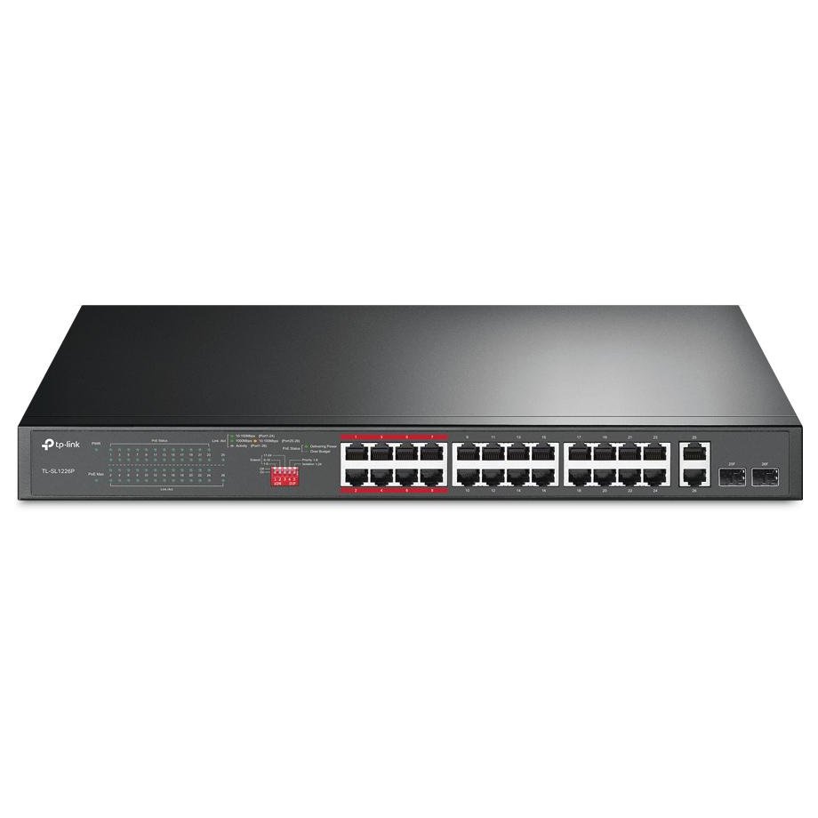 TPL SW 24P-FE 2P-GB UNMNGD RM PoE TP-LINK TL-SL1226P