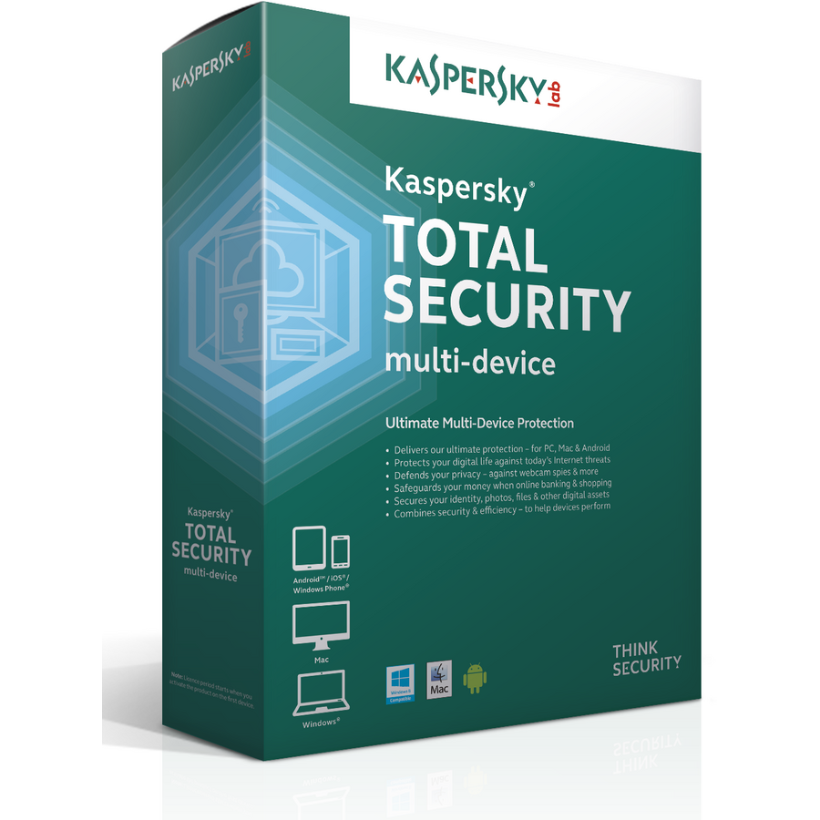 Kaspersky Total Security Multi-Device European Edition 1PC 1An Licenta Reinnoire Electronica