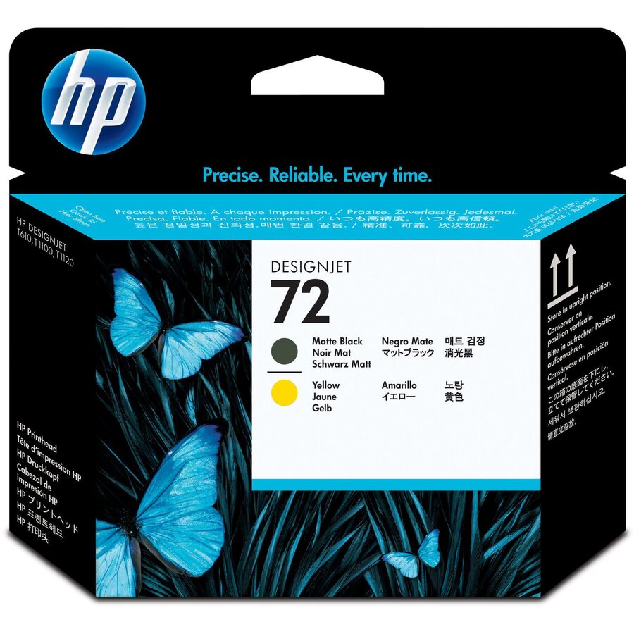 HP C9384A Cartus HP 72 negru mat + galben
