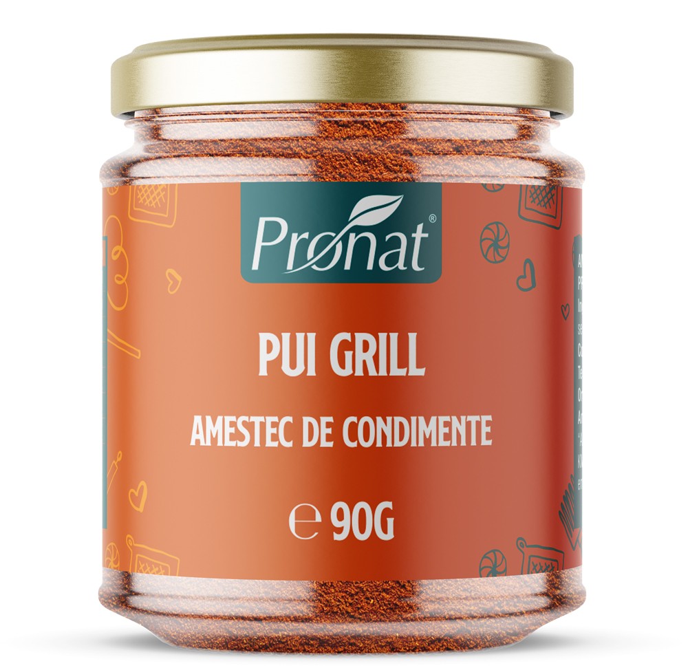 Pui grill, amestec de condimente, 90g Pronat