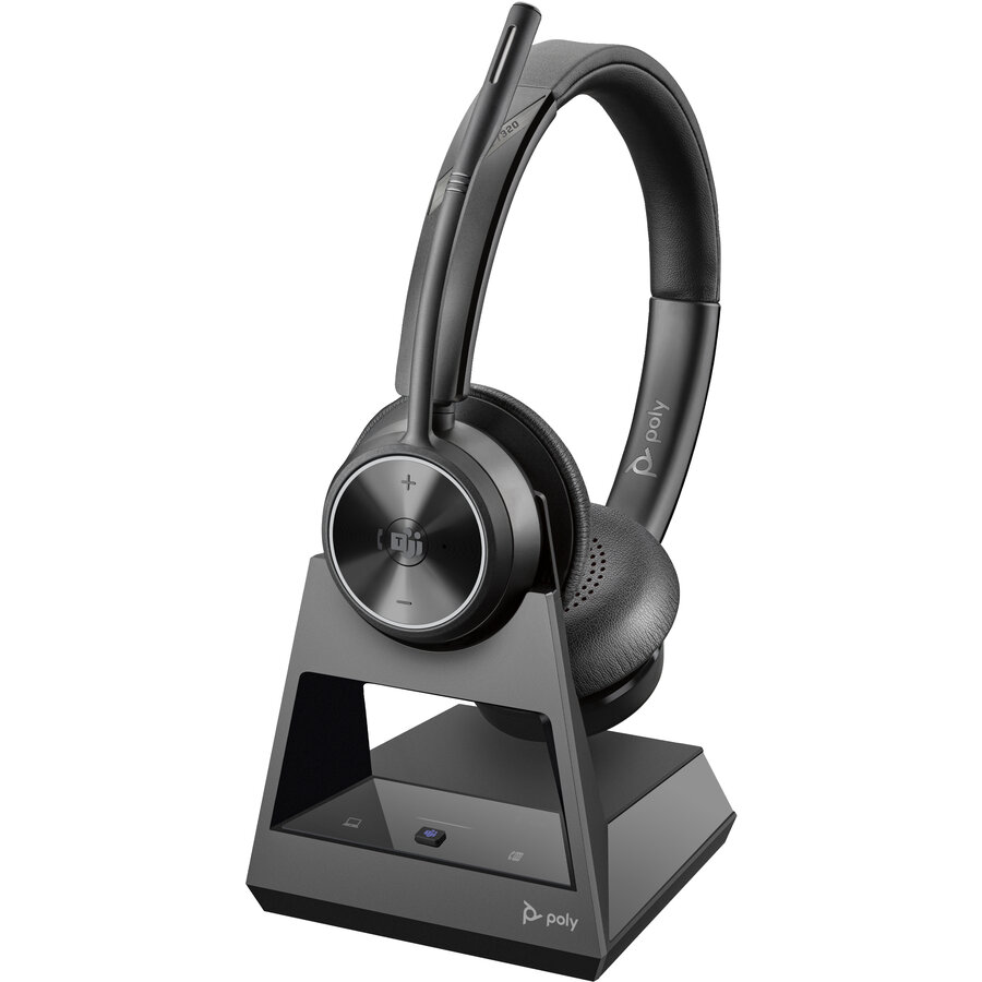 Casti Poly Savi 7320 Stereo Certificat Microsoft Teams Negru