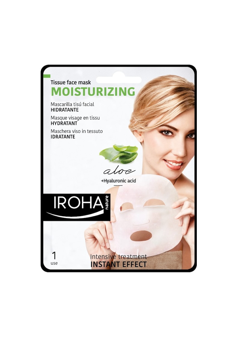 Masca pentru ten  Aloe Vera + Green Tea + Ginseng + HA