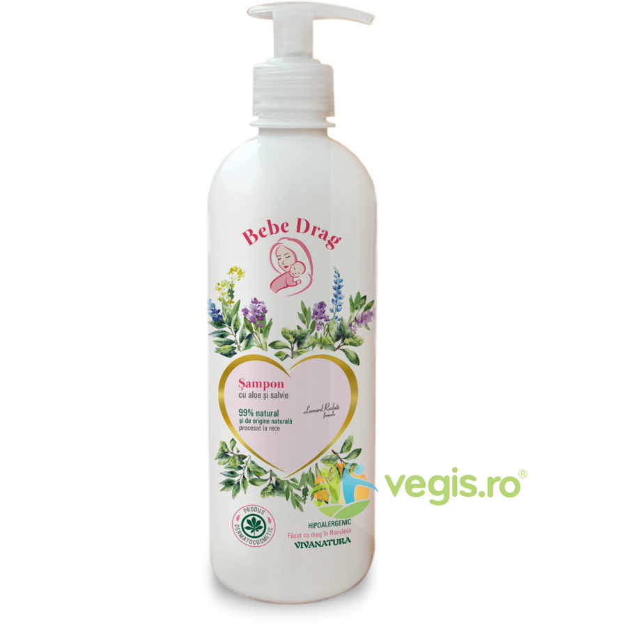 Sampon Bebe Drag cu Aloe si Salvie 500ml