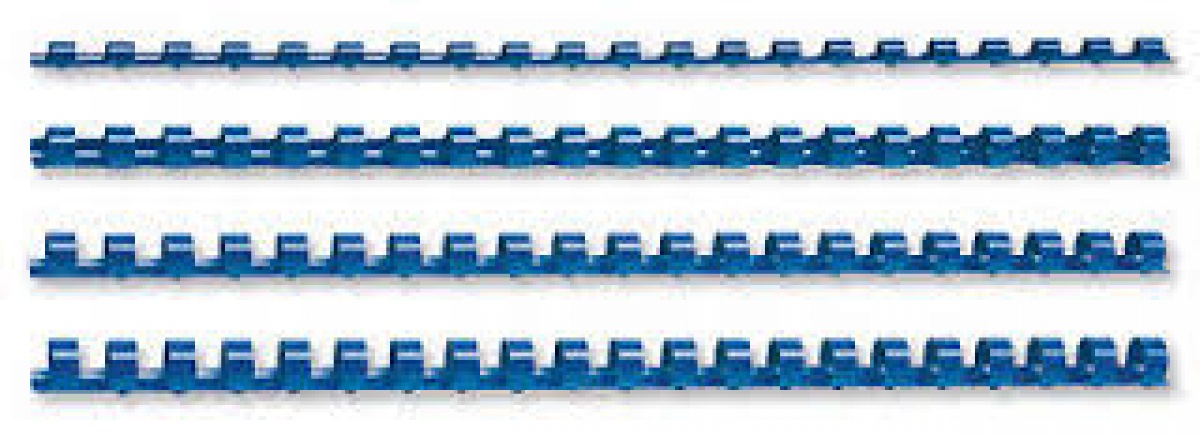 Binding comb 5345906, 10mm, 100 buc, albastru