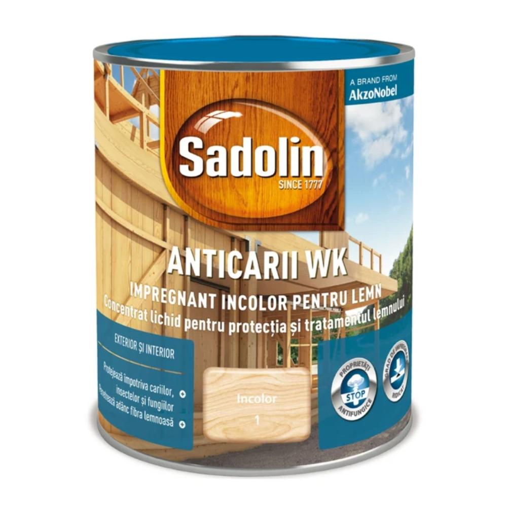 Impregnant pentru lemn Sadolin Anticarii WK, interior/exterior, incolor, 0.75 l