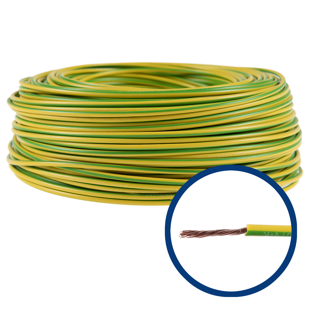 Conductor MYF (H05V-K) 2.5 mm, galben-verde